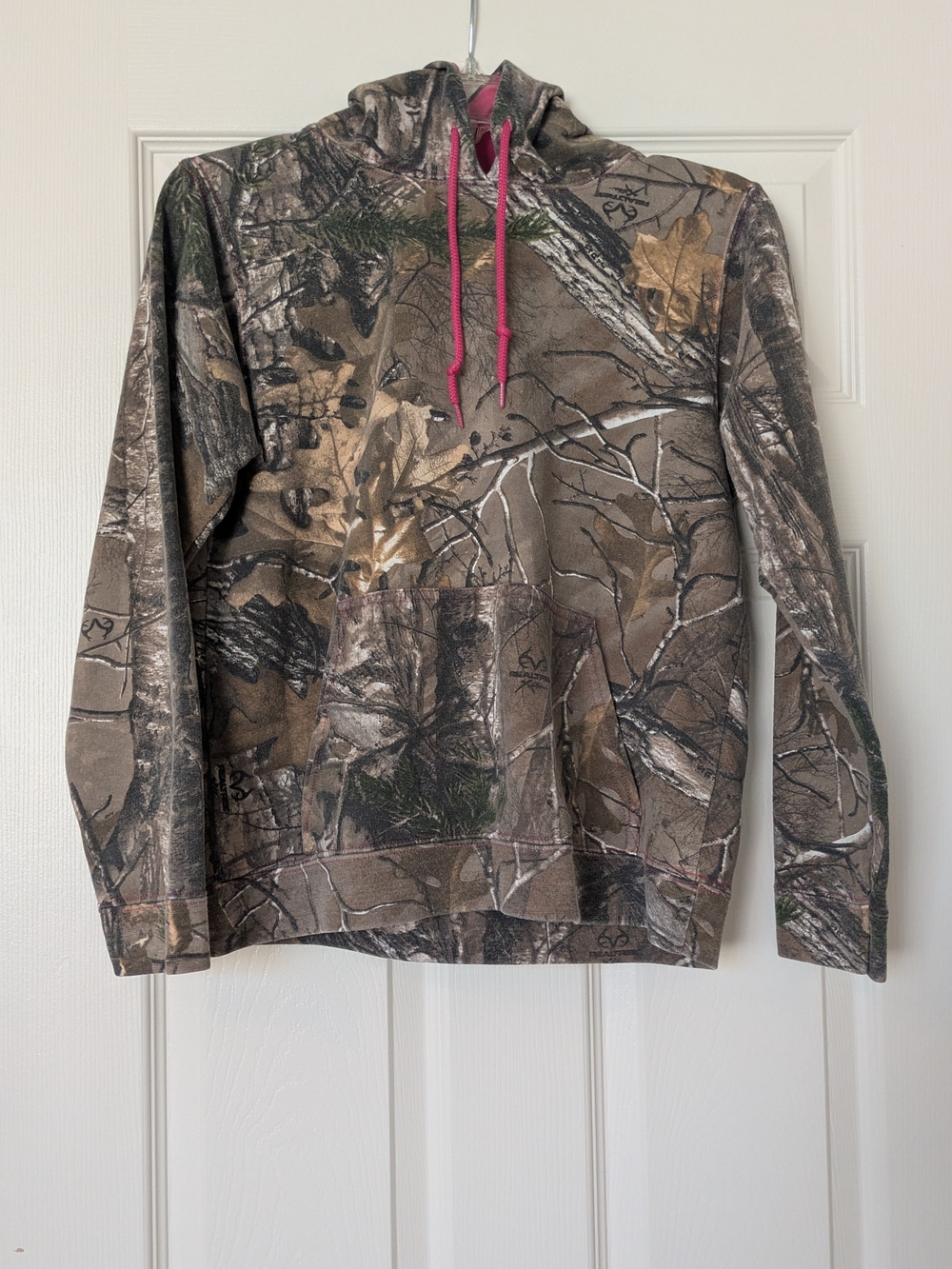 Women's Real Tree Camo Hoodie with Pink Hood